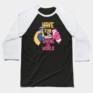 Funny superheroes Baseball T-Shirt